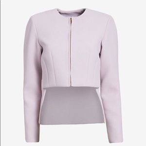Derek Lam 10 Crosby Hi-Lo Zip Front Jacket